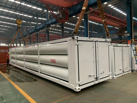 CNG or H₂ Tube skid container