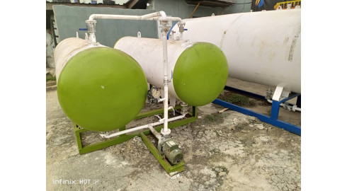 LPG-In-Nigeria Marketplace Product - Double 1.5tons LPG tank, pump and construction