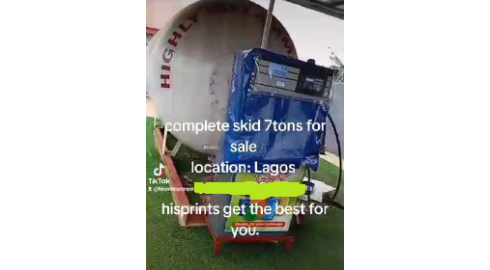 LPG-In-Nigeria Marketplace Product - 7 Tons tank and accessories