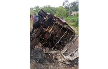 LPG ROAD ACCIDENT IN OSUN STATE LEAVES SIXTEEN VICTIMS DEAD.