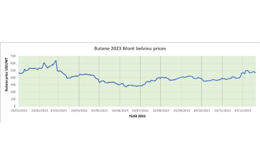 Weekly Mont Belvieu Propane-Butane price review December 22nd 2023