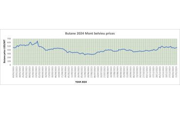 Weekly Mont Belvieu Propane-Butane price review January 12th 2024