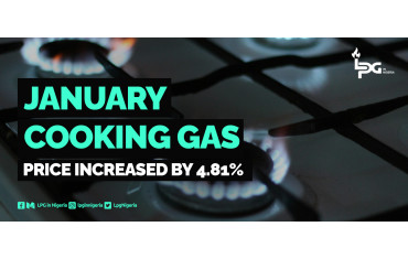 JANUARY COOKING GAS PRICE INCREASED BY 4.81%