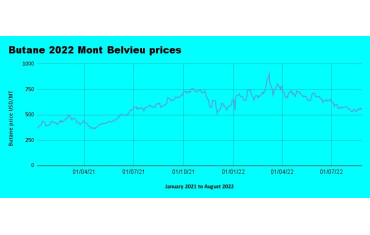 Weekly Mont Belvieu Propane - Butane price review - August 30th 2022