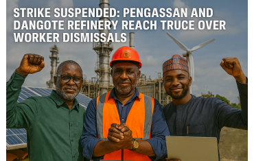 Strike Suspended: PENGASSAN and Dangote Refinery Reach Truce Over Worker Dismissals