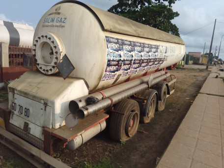 LPG tank truck.