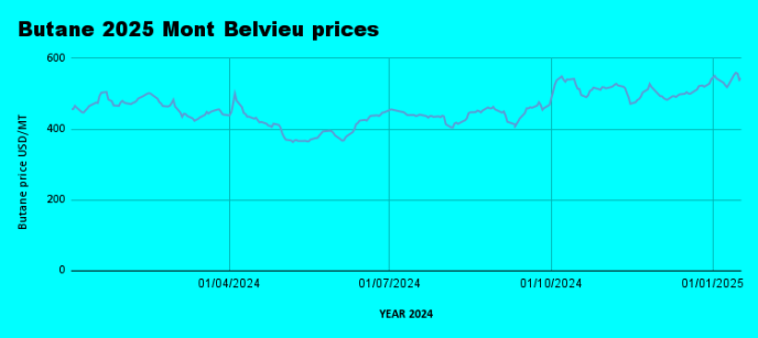 Weekly Mont Belvieu Propane-Butane Price Review: January 17th, 2025