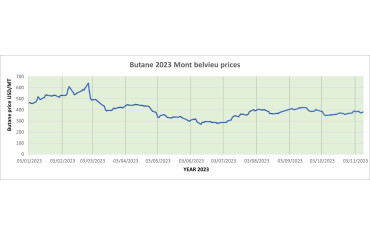 Weekly Mont Belvieu Propane-Butane price review November 10th 2023