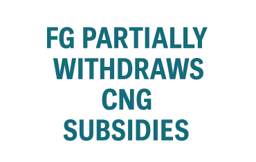 FG Partially Withdraws CNG Subsidies