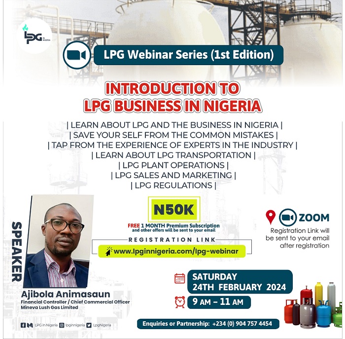 LPG Webinar Series - Edition - LPG (Cooking Gas) in Nigeria)